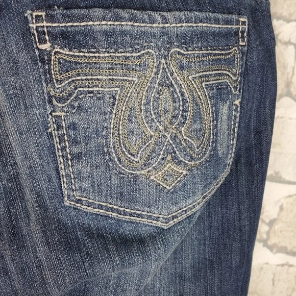 Seven7 Luxe Jeans Sully  Blue 14 Stretch Bootcut NWT - Picture 11 of 15